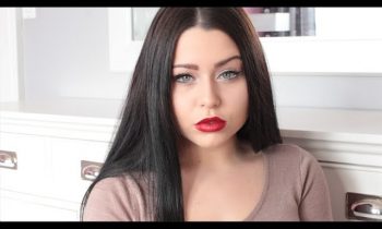Christmas Holiday Glowing Face & Eyes & Classic Red Lips Makeup Tutorial ♡