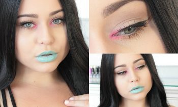Turquoise Lips Makeup Tutorial ♡