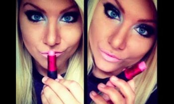 Black and silver smokey eye with pink lip makeup  tutorial