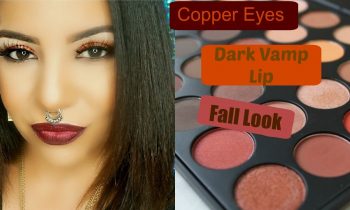 Copper Eyes Dark Vamp Lip / Fall Tutorial -Collab w/almalopezz