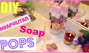 DIY Melt & Pour Neapolitan Soap Pops !