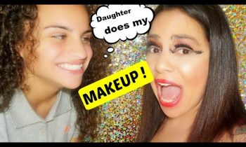 Daughter Does my Makeup !