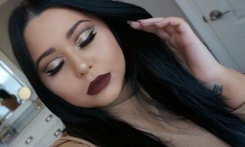 Dramatic Cut Crease Glitter Holiday Makeup Tutorial