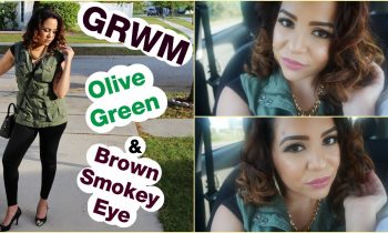 GRWM / Olive Green & Brown Smokey Eye