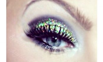 Gold Glitter New Year’s Eve makeup