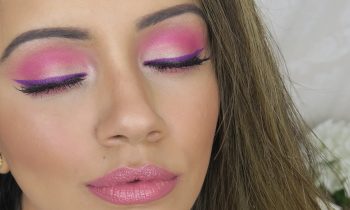 HOT PINK Makeup Tutorial + Lilac Eyeliner