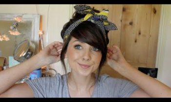 How To : Messy, Voluminous Top Knot Bun | Zoella