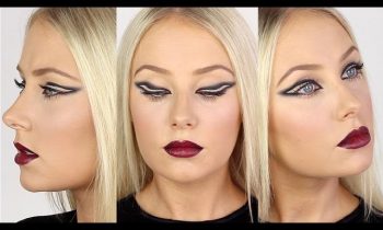 Inverted Smoked-Out Eyeliner & Ombre Vampy Lips! | Lauren Curtis