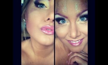 Mermaid or fairy glitter makeup tutorial