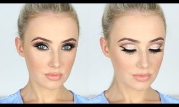 NEW YEARS Makeup Tutorial / Sparkly Glam Cut-Crease + LONG Lashes! | Lauren Curtis
