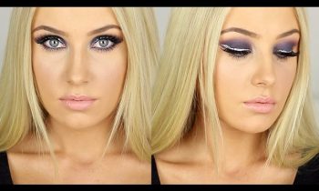 SUPER GLAM – Purple/Pink Smokey Eye + Glitter Winged Liner!