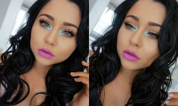 Spring Pop of Color Makeup Tutorial – Aqua & Purple