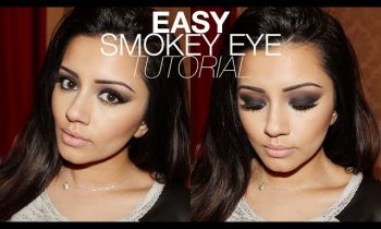 Tutorial | EASY Black Smokey Eye Tutorial + Nude Lips! | Kaushal Beauty