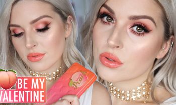 Valentines Day Makeup Tutorial 💕 Sweet Peach Eyeshadow! 🍑