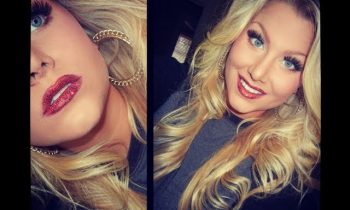 glitter lips holiday glam