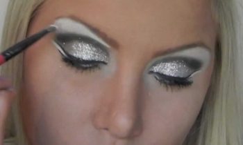 modern pinup glitter makeup tutorial