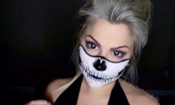 skeleton mask makeup tutorial