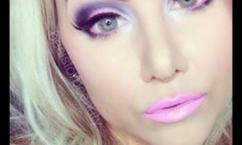 vibrant pink lips and eyes makeup tutorial