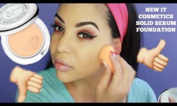 NEW IT Cosmetics Full Coverage Confidence in a Compact Serum Foundation Review & Demo!