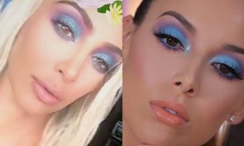 COLORFUL KIM K INSPIRED MAKEUP LOOK | LUSTRELUX