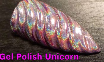 How to Make a Unicorn Horn Nail with Gel Polish