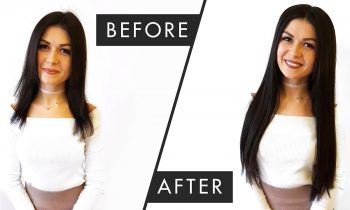 Kim Kardashian Inspired Sleek Straight Hair With Extensions