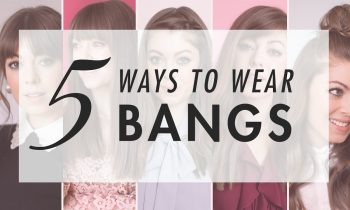 5 Ways To Style Bangs | Luxy Hair ft. Margo&Me