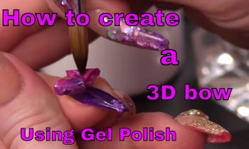 How to create a 3D bow using Gel Polish