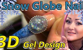 3D Snow Globe Nail Art Tutorial – Christmas Alternative to Aquarium Nails – Glittering Winter Design