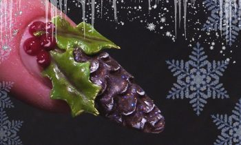 Christmas Pine Cone – 3D Acrylic Nail Art – Step By Step Nail Tutorial