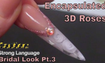 Alternative Bridal Nail Design Creating 3D Roses.