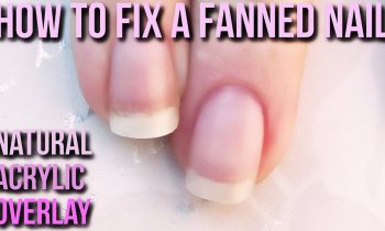 How to Correct a Fanned Nail with Natural Acrylic Overlay – Naio Nails Tutorial manicure transparent