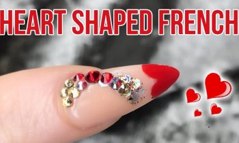 Acrylic Heart Shaped French Tip Inside A Dual Form – Step By Step Tutorial