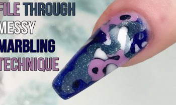 How to: Easy ‘Messy’ Marbling using File Through Technique – Step by Step Tutorial – Naio Nails