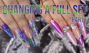Full Look Infill and Re-Design – Part 1 – Gel Polish, Metallics and Bling!