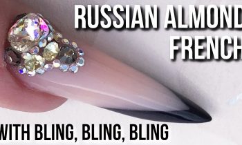 Russian Almond Acrylic Sculpted Nail – The Costs of Blingy Nails