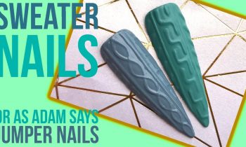 Sweater Nails, or if you’re British, ‘Jumper Nails’ – Gel Polish Nail Art Tutorial