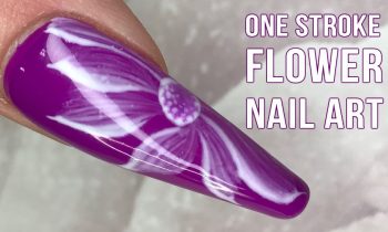 Gel Polish One Stroke Flower – Super Quick and Salon Friendly Nail Art