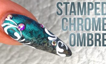 How to do a Stamped Chrome Powder Ombre – Step by Step Tutorial