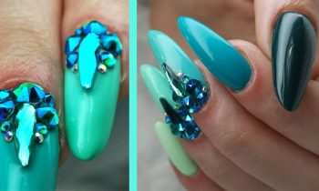 Turquoise Rainbow Full Look with Bling!