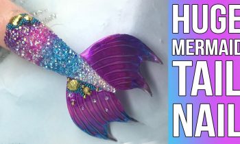 BEAUTIFUL MERMAID TAIL NAIL DESIGN