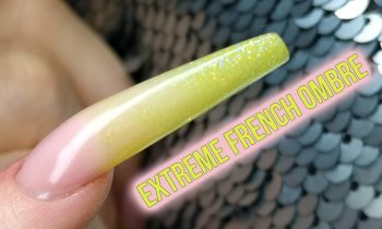 Extreme Sculpted Acrylic French Ombre – Spring Nail Design